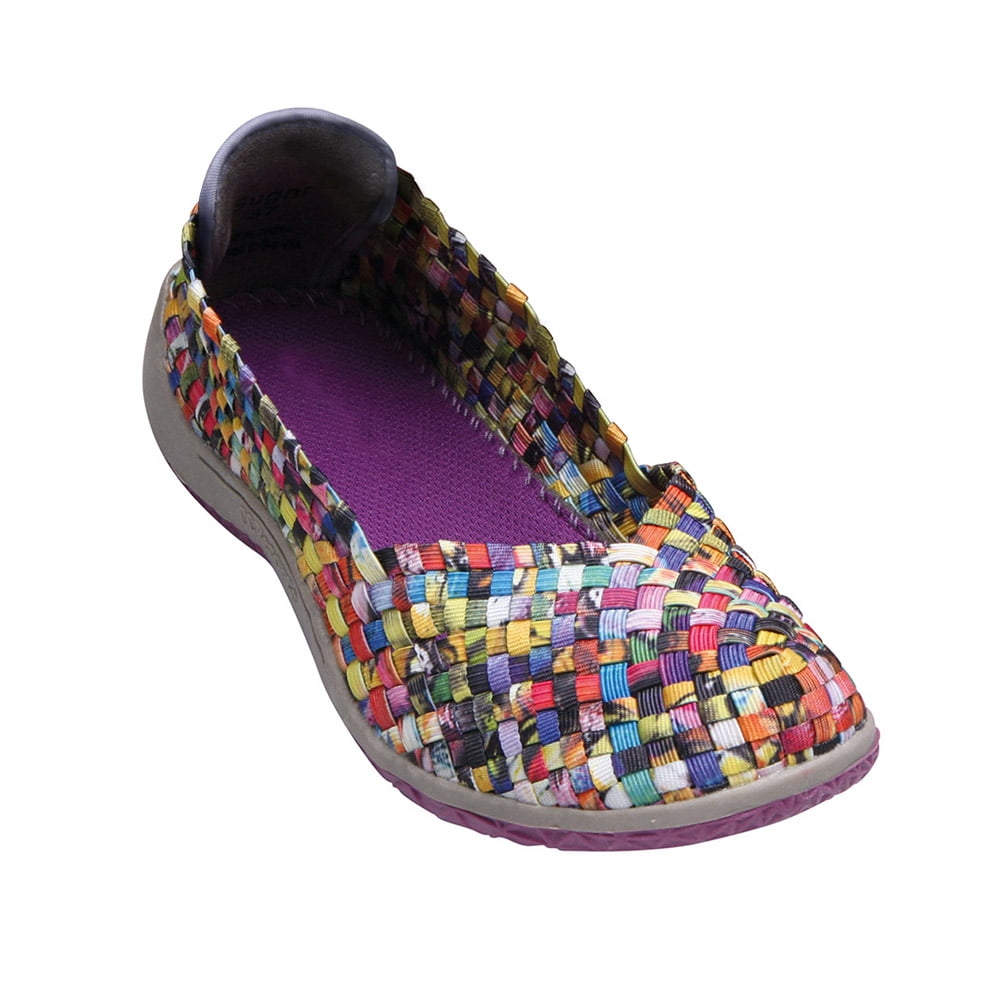 elasticated flat shoes