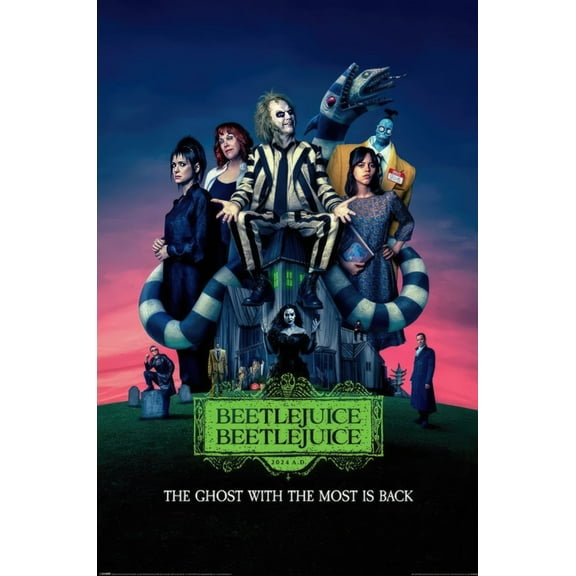 Beetlejuice 2 - Movie Poster (Regular Style - Beetlejuice Beetlejuice) (Size: 24" x 36")