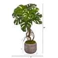 thumbnail image 2 of Nearly Natural 26in. Monstera Artificial Plant in Stoneware Planter, 2 of 2