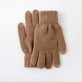 thumbnail image 5 of UJNDER Winter Knitted Gloves for Women Thickened Warm Screen Riding Mittens Classic Khaki, 5 of 5