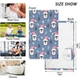 thumbnail image 3 of GZHJMY Christmas Cute Penguins Hand Towel Cotton Soft Absorbent Bath Hand Towels Decor, Multipurpose for Kitchen, Hotel, Spa, Yoga, Gym, Set of 2, 3 of 7