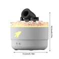 thumbnail image 3 of Battery Powered Aromatherapy Machine Colorful Flame Light Large Mist Output Ultra Quiet Operation 0-8H Timer Volcano Design Humidifier for Home Bedroom Relaxation Air Moisturizing Tool, 3 of 6
