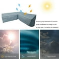 thumbnail image 4 of ODOMY L-shaped Outdoor Waterproof Furniture Cover Garden Patio Sofa Protective Cover Dust Covers, 4 of 11