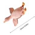 thumbnail image 1 of Homekingdee Brown Large White Goose Lying Down Plush Pillow Toy - Long Rectangular Form for Soothing and Sleep, Home Decor Accent, 1 of 3