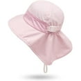 thumbnail image 3 of Sombrero para el sol de verano para niños y niñas, con protección UPF 50+, ala ancha, cuello y solapa, ideal para jugar en la playa, de 3 a 24 meses, 3 of 6