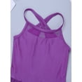 thumbnail image 4 of CHICTRY Kids Girls Ballet Lyrical Dance Leotard Cutout Back Dress Dancewear Purple 5-6, 4 of 7