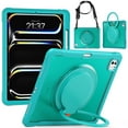 thumbnail image 2 of XYX For iPad Pro 13 inch Case (2025 M5/2024 M4), 360 Rotating Hand Grip, Shoulder Strap, Heavy Duty Drop Protection, Blue, 2 of 7