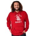 thumbnail image 3 of Funny Xmas Santa I Like Them Naughty Hoodie Hooded Sweatshirt Men Brisco Brands M, 3 of 5