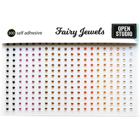 UPC: 0873980155240 | Memory Box Self-Adhesive Fairy Jewels 300/Pkg-Autumn