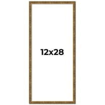 12x28 Frame Gold Kingsley Distressed Solid Wood Picture Frame Width 0.75 Inches | Interior Frame