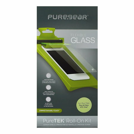PureGear PureTek Roll On Kit Screen Protector Flexible Glass for HTC One