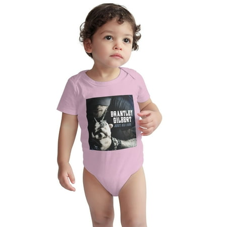 

Brantley Baby Onesie Gilbert Just As I Am Music Band Toddler Baby Boys Girls Short-Sleeve Bodysuits Cotton Romper Pink 12 Months
