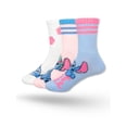 thumbnail image 3 of Disney Stitch Girls Mid-Crew Socks, 3-Pack, Sizes S-L, 3 of 9