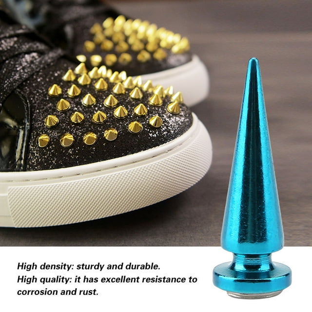 Sonew Spike Screw, Punk Rivets,10 Pcs Metal Spike Rivets and Studs Screw Back for DIY Leather Craft