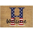 thumbnail image 7 of 4th of July Door Mat,26 Letter Last Name Patriotic Doormat, Entryway Rug Welcome Independence Day Doormat Stain and Fade Resistant Patriotic Decor Welcome Outdoor Mat Decorative(60*40cm), 7 of 7