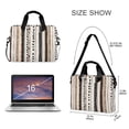 thumbnail image 3 of FORMRS 16" Laptop Bag Carrying Sleeve Case with Handle Travel Shoulder Briefcase, Brown Abstract Stripes, 3 of 8