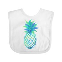 Inktastic Blue and Green Pineapple Boys or Girls Baby Bib