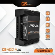 PRV Audio QS400.4 4 Channel Vehicle Audio Amplifier, 4 x 100 Watts RMS at 2 Ohm