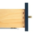 thumbnail image 4 of ARIEL Cambridge 73 Inch Double Rectangle Sink Vanity With White Quartz Countertop In Midnight Blue, 4 of 6