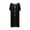 Black, variant on ZyeKqe Womens Nightgown Short Sleeve Bow Casual V Neck Pajamas Lightweight Loose Soft Comfy Loungewear Sleep Shirts