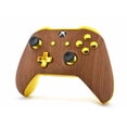 thumbnail image 3 of MODDEDZONE Manette Personnalisée Non Modifiée compatible avec Xbox One S/X... (Prises 3,5 mm) (Bois Doré), 3 of 4