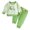 Green, variant on Tiijoy Newborn Boys Outfits Cotton Striped Embroidery Sweatshirt and Pants Set, Sizes 6-12M