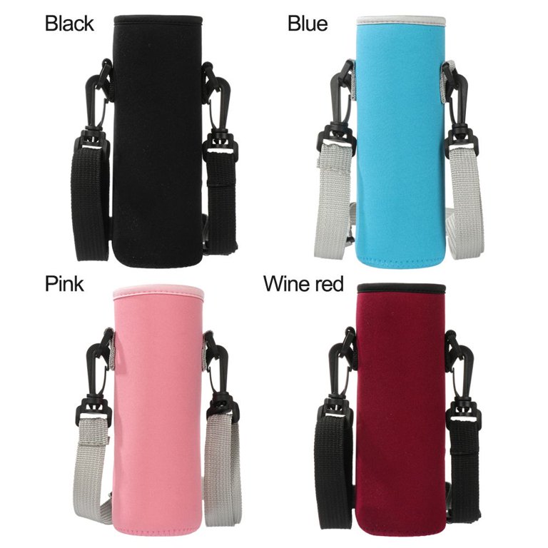 Nuovoware Water Bottle Holder,Bottle Carrier Bag Stanley Flip Straw  Tumbler, 30OZ Bottle Holder with Adjustable Shoulder Strap, Neoprene Water  Bottle Bag for Hiking Travelling Camping, Pomelo Color 