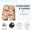 thumbnail image 3 of Gukieu Pumpkins On Red Car And Tractor Print Men's Double Layer Sports Swim Trunks, Quick Dry Adjustable Waist Swim Shorts Swimwear-Medium, 3 of 6