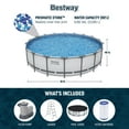 thumbnail image 3 of Open Box Bestway Steel Pro 18-Foot Round Swimming Pool Set, Filter Pump Ladder, 3 of 11