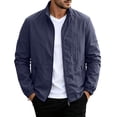thumbnail image 2 of DayScoop Mens Jackets Fall Outerwear Big & Tall Long Sleeve Winter Fashion Solid Color Outdoor Business Pocket Outer Tops Plus Size, 2 of 5