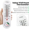 thumbnail image 4 of HELIAHOO Outdoor/Indoor Thermometer Hygrometer, Humidity Meter,Thermometer,Temperature and Humidity Meter with Celsius/Fahrenheit (℃/℉) for Patio Field Cellar Garden Humidors Greenhouse AZ83-21527, 4 of 9