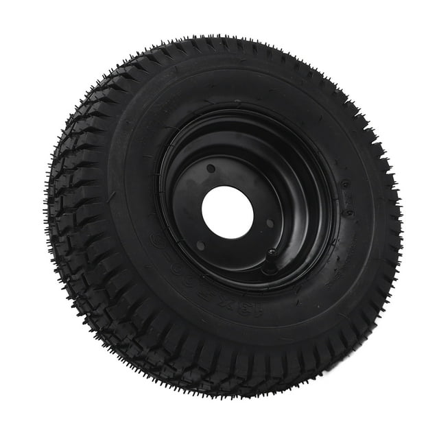 ATV Tyre, Robust Ply Structure Anti Slip Explosion Proof 6 Inch Tire 13x5.00-6 Tires M8x3 Bolts Fixation with Black Rims for Mower