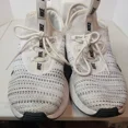 thumbnail image 3 of Ni - ke Ni - ke Youth Ashin Modern Size 7Y A02129-102 Grey Black Knit Laced Running Shoes, 3 of 5