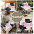 thumbnail image 6 of Navy Blue Pink Abstract Art Tapestry for Bedroom Wall Hanging Tapestry, Modern Luxury Geometric Ceiling Backdrop Tapestries Poster Blanket Wall Decor for Teens Room Living Room Dorm 51" x 59", 6 of 8
