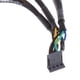 thumbnail image 5 of 1 piece 15cm Splitter Computer Fan Cable de Alimentación Black Sleeved, 5 of 8