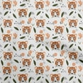 thumbnail image 1 of oneOone Polyester Spandex Orange Fabric Kids Animal Diy Clothing Quilting Fabric Print Fabric By Yard 56 Inch Wide, 1 of 4