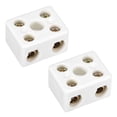thumbnail image 1 of Bloques de terminales Cerámicos de 2 vías Conectores de porcelana de alta temperatura 39x31.5x23mm 2 uds, 1 of 3