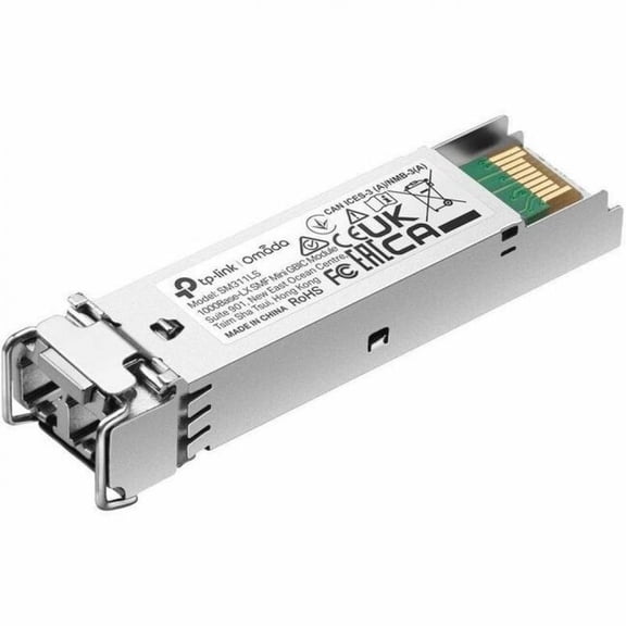 Omada Omada 1000Base-LX SMF Mini GBIC Module - For Data Networking, Optical Network - 1 x LC 1000Base-LX Duplex Network - Optical Fiber - Single-mode - Gigabit Ethernet - 1000Base-LX - 1.25 Gbit/s ...