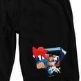 thumbnail image 2 of Superman 2025 Superman & Krypto Logo Adult Black Sleep Pajama Shorts-XXL, 2 of 4