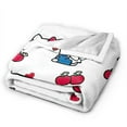 thumbnail image 3 of Hello Kitty Blanket, Super Soft Throw Blanket, Cozy Flannel Blankets For Boys Girls, Warm Blankets For Couch Sofa Bed, 40"X30", 3 of 9
