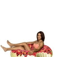 thumbnail image 3 of Strawberry Frosted Donut Pool Float - Durable & Big Fun for Kids & Adults, 3 of 5