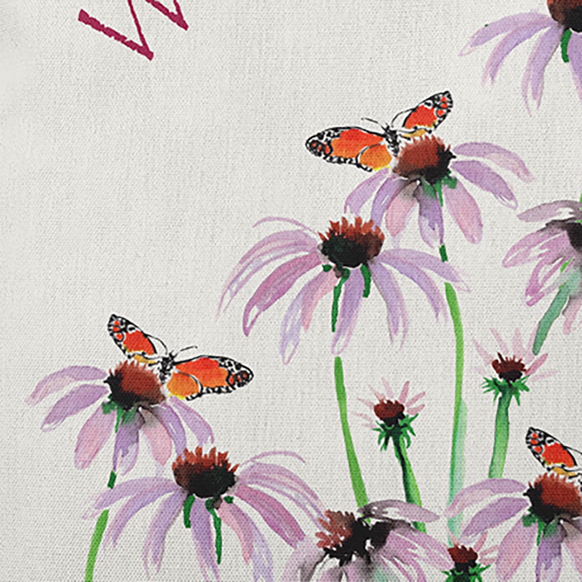 20" x 20" Simply Daisy Welcome Friends Polyester Accent Pillow, Bold Pink Qty 1