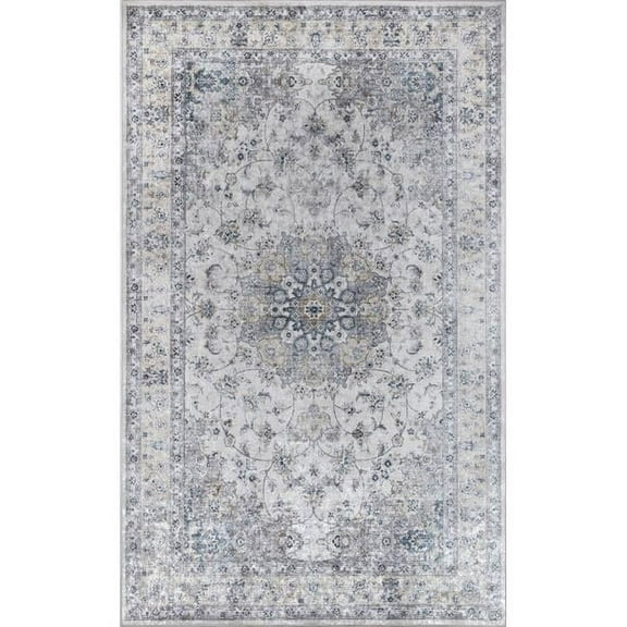Momeni Traditional Rectangle Area Rug, Grey, 3'6" X 5'6"
