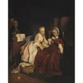 thumbnail image 3 of Jean-Alphonse Roehn 20x24 Black Modern Framed Museum Art Print Titled - The Marriage Proposal (1839), 3 of 5