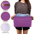 thumbnail image 7 of Storage Basket Polka Dots Purple Foldable Canvas Laundry Baskets Bin Waterproof Inner Layer with Sturdy Handles for Toy Nursery Blanket Clothes 2 Pack, 7 of 7
