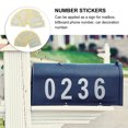 5 Sets Email Digital Sticker Mailbox Number Stickers Reflective Numbers ...