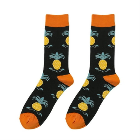 

Casual Combed Crew Socks Colorful Patterned Socks for Men Father Holiday Gift 3