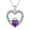 February(Amethyst), variant on SISGEM Irish Claddagh Necklace Sterling Silver Claddagh Heart Necklace with Synthetic Birthstone Gift for Women