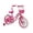 Hot Pink, variant on PlayWorld 16" Cruiser Steel Frame Bicycle Coaster Brake One Piece Crank, White Full cover Chain Guard, Baby Blue Basket, Fenders & Rims, White Tire Kid's Bike - White/Baby Blue