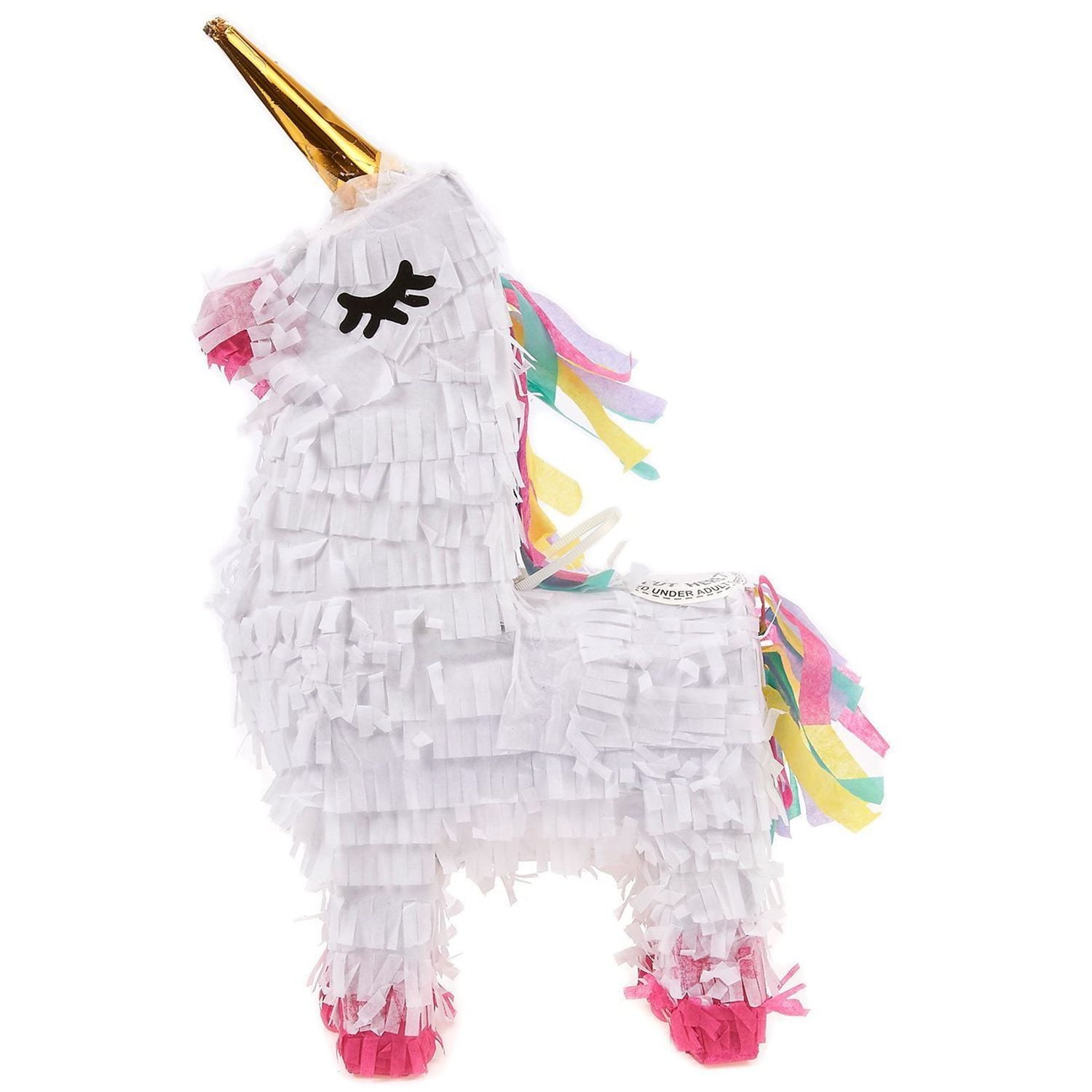 Blue Panda Pack of 3 Miniature Unicorn Pinatas MiniSized White
